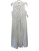 Ciao Lucia Size S White Cotton Sleeveless Lace Panel Wrap Gathered Waist Dress White / S