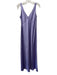 Vince Size M Purple Acetate Satin Sleeveless V Neck A line Dress Purple / M
