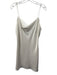 Alice + Olivia Size 12 White Triacetate Blend Satin Spaghetti Strap Dress White / 12