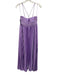 Likely Size 2 Purple Polyester Blend Satin Accordion Pleat Spaghetti Strap Dress Purple / 2