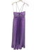 Likely Size 2 Purple Polyester Blend Satin Accordion Pleat Spaghetti Strap Dress Purple / 2
