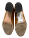 Ann Mashburn Shoe Size 38 Camel Brown Suede Stacked Block Heel Round Toe Pumps Camel Brown / 38