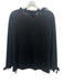 Gretchen Scott Size L Black Polyester Blend Knit Bow Applique Cardigan Sweater Black / L