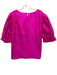 Sara Campbell Size Large Fushcia Silk Half Balloon Sleeve Keyhole Top Fushcia / Large