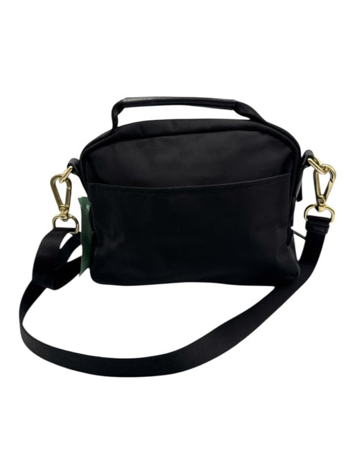 Tumi Black Nylon Gold Tone Hardware Multi Zip Crossbody Bag Black / S