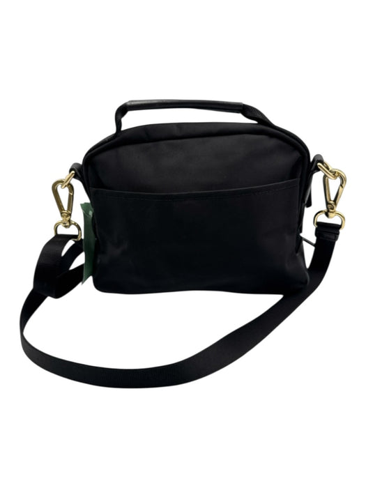 Tumi Black Nylon Gold Tone Hardware Multi Zip Crossbody Bag Black / S