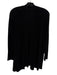 Eileen Fisher Size M Black Linen Blend Long Sleeve Pockets Open Knit Cardigan Black / M