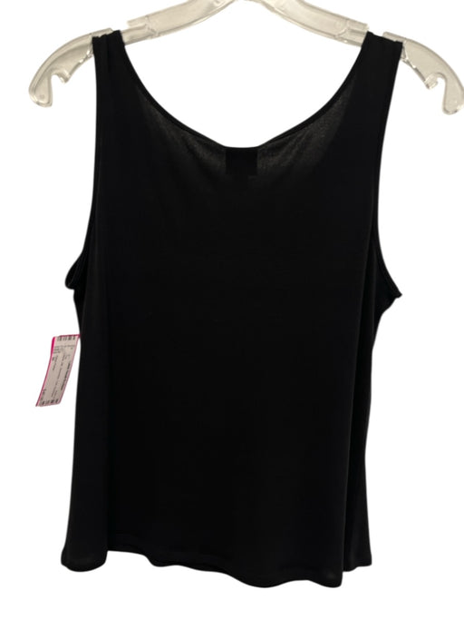 Eileen Fisher Size M Black Silk Sleeveless Tank Top Black / M