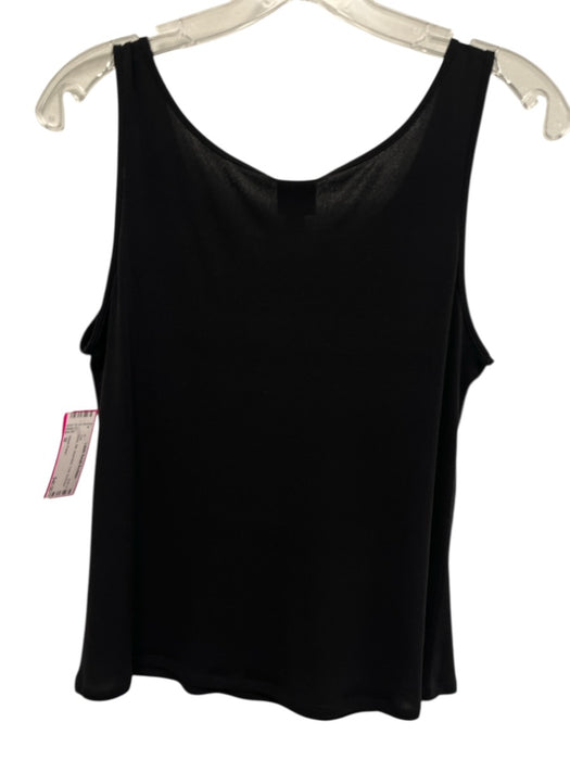 Eileen Fisher Size M Black Silk Sleeveless Tank Top Black / M