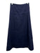 Hobbs Size 10 Navy Blue Cotton Side Zip Mid Rise Midi Skirt Navy Blue / 10