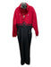 Bogner Red & Black Synthetic Two Tone Skiing Zip Pocket Men's Suit Est M