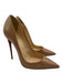 Christian Louboutin Shoe Size 38 Beige Patent Leather Pointed Toe Stiletto Pumps Beige / 38