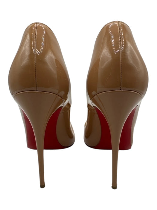 Christian Louboutin Shoe Size 38 Beige Patent Leather Pointed Toe Stiletto Pumps Beige / 38