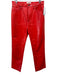 Agolde Size 29 Red Recycled Leather High Rise Wide Leg Jeans Red / 29