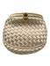 Bottega Veneta Ivory Satin Woven Rope Bag Ivory / Vintage