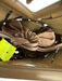 Verano Hill Tan Brown Faux Leather Top Handle Woven Drawstring Bag Tan Brown / Small