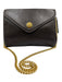Kleinberg Sherrill Dark Brown Leather Flap Top Magnetic Snap Closure Bag Dark Brown
