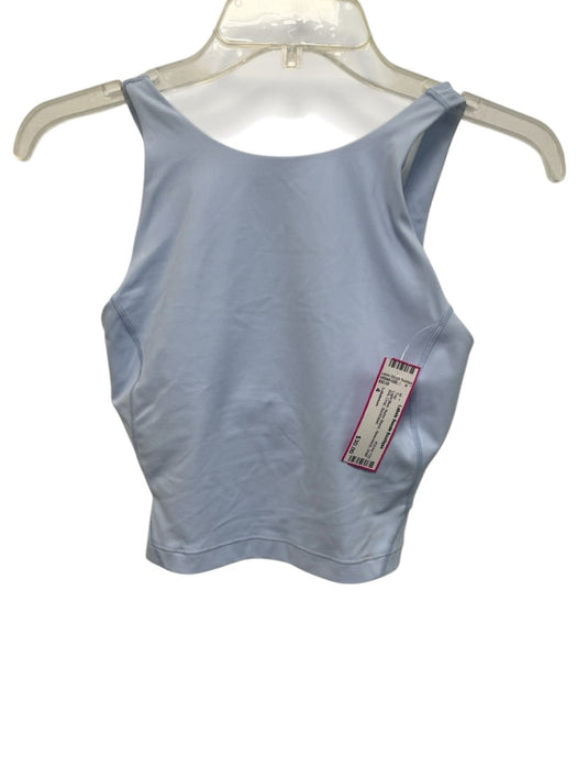 Lululemon Size 4 Light Blue Nylon Blend Sleeveless Shelf Bra Crop Top Light Blue / 4