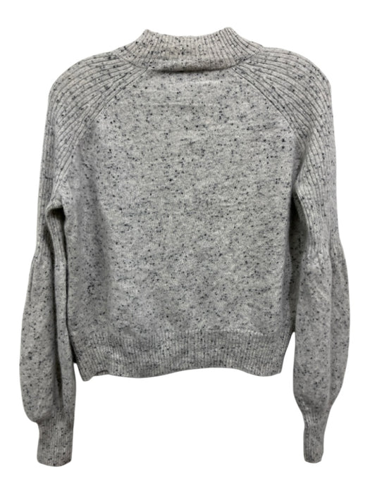 27 Miles Size XS/S Gray & Black Cashmere Speckled High Neck Long Sleeve Sweater Gray & Black / XS/S