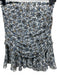 Veronica Beard Size 0 White, Blue, Orange Silk Floral Shirred Mini Skirt White, Blue, Orange / 0