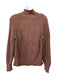 J. Crew Size S Brown Cotton Cable Knit Mock Neck Long Sleeve Sweater Brown / S