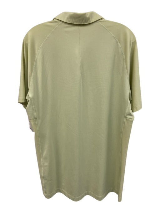 Lululemon Size Est L Yellow Synthetic Solid Athletic Polo Men's Short Sleeve Yellow / Est L