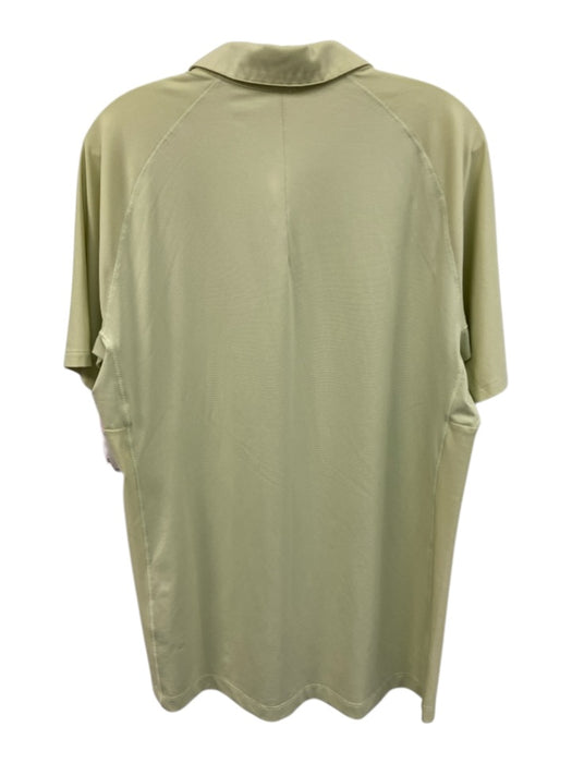 Lululemon Size Est L Yellow Synthetic Solid Athletic Polo Men's Short Sleeve Yellow / Est L
