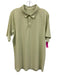Lululemon Size Est L Yellow Synthetic Solid Athletic Polo Men's Short Sleeve Yellow / Est L