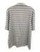Criquet Size L White & Red Cotton Striped Polo Men's Short Sleeve White & Red / L