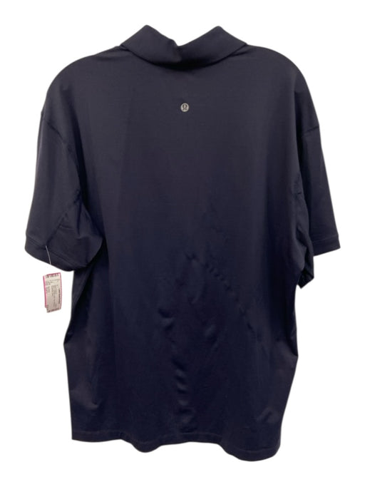 Greyson Size Est L Blue Synthetic Solid Polo Athleisure Men's Short Sleeve Blue / Est L