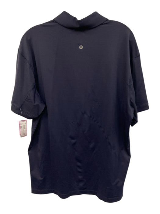 Greyson Size Est L Blue Synthetic Solid Polo Athleisure Men's Short Sleeve Blue / Est L