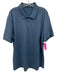 Lululemon Size Est L Blue Synthetic Solid Polo Athleisure Men's Short Sleeve Blue / Est L