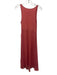 By Anthropologie Size XS coral Viscose Blend Sleeveless Round Neck Midi Dress coral / XS
