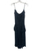 Ann Taylor Size 2 Navy & white Rayon Patch Pockets Polka Dot Sleeveless Jumpsuit Navy & white / 2