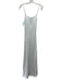 Rumored Size S White & Silver Polyester Sleeveless Knit Sequined Sheath Dress White & Silver / S