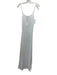 Rumored Size S White & Silver Polyester Sleeveless Knit Sequined Sheath Dress White & Silver / S