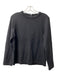 Alice & Olivia Size Large Black Wool Blend Crew Neck 3/4 Sleeve Back Zip Sweater Black / Large