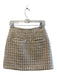 Louis Vuitton Size 36 Gold & Ivory Viscose Blend Wrap Front Tweed Skirt Gold & Ivory / 36