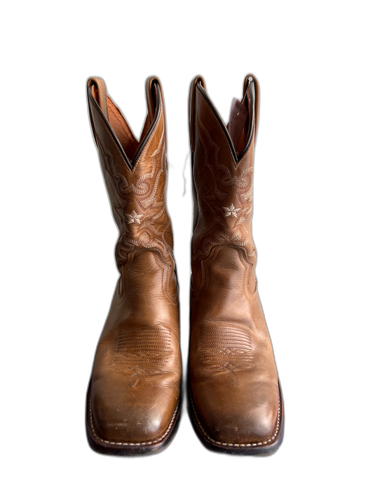 Idyllwind Shoe Size 8.5 Brown Leather Square Toe Above Ankle Embroidered Boots Brown / 8.5