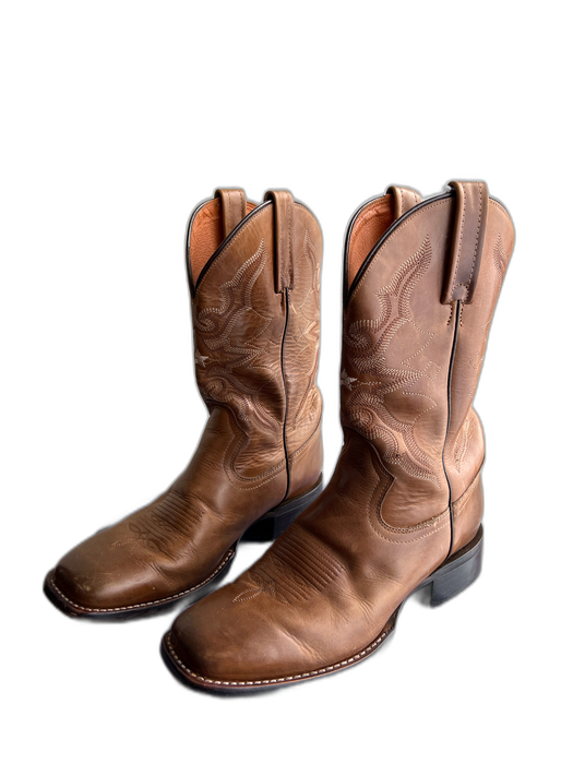 Idyllwind Shoe Size 8.5 Brown Leather Square Toe Above Ankle Embroidered Boots Brown / 8.5