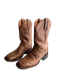 Idyllwind Shoe Size 8.5 Brown Leather Square Toe Above Ankle Embroidered Boots Brown / 8.5