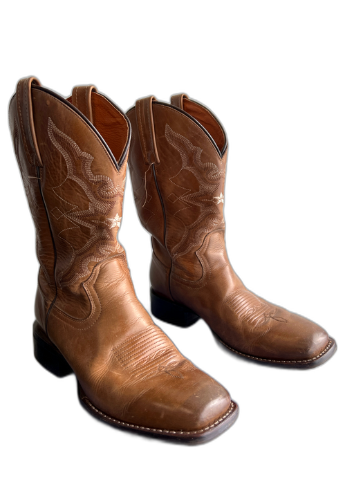 Idyllwind Shoe Size 8.5 Brown Leather Square Toe Above Ankle Embroidered Boots Brown / 8.5