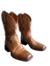 Idyllwind Shoe Size 8.5 Brown Leather Square Toe Above Ankle Embroidered Boots Brown / 8.5