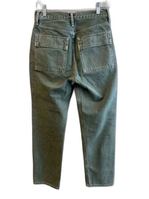 Agolde Size 25 Green 100% Organic Cotton Denim Faded Painters Pockets Jeans Green / 25