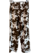 Paper Moon Size S Brown & Cream Cotton Cow Print High Rise Zip Fly Pants Brown & Cream / S