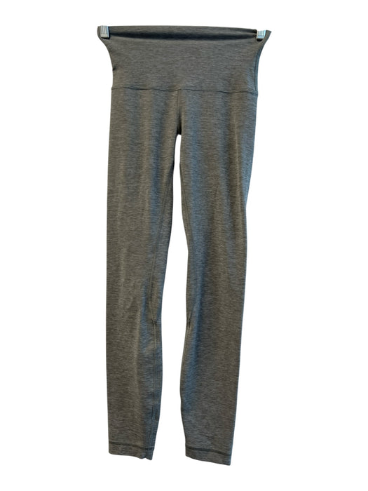 Lululemon Size 2 Gray No Fabric Tag Heathered High Rise Center Seam Leggings Gray / 2
