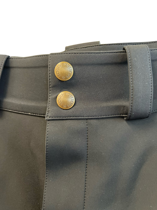 Louis Vuitton Size 34 Black Polyamide Blend Jersey High Rise Cargo Pockets Pants Black / 34