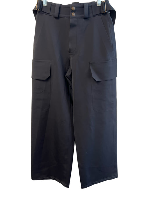 Louis Vuitton Size 34 Black Polyamide Blend Jersey High Rise Cargo Pockets Pants Black / 34