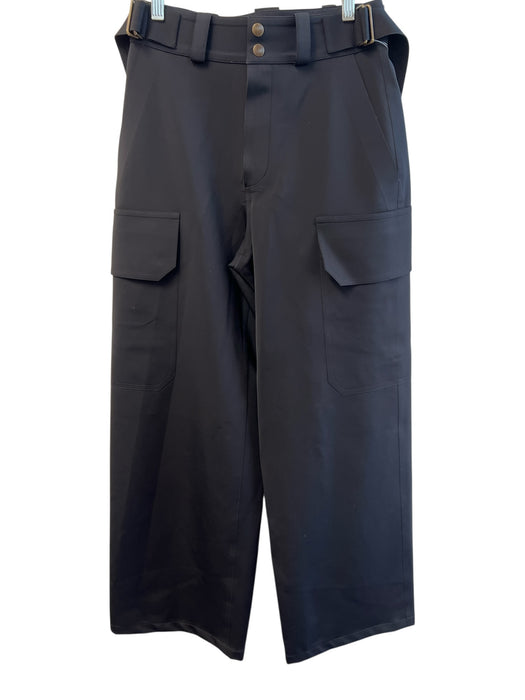 Louis Vuitton Size 34 Black Polyamide Blend Jersey High Rise Cargo Pockets Pants Black / 34
