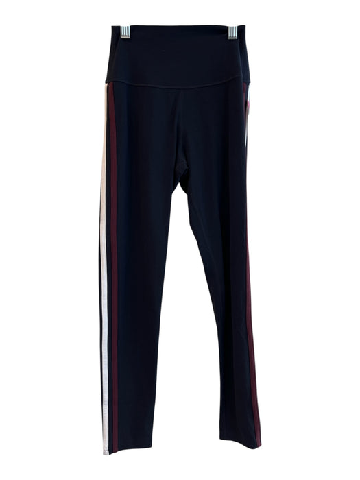 S59 Size Est XS Navy Blue No Fabric Tag High Rise Side Stripe Legging Leggings Navy Blue / Est XS